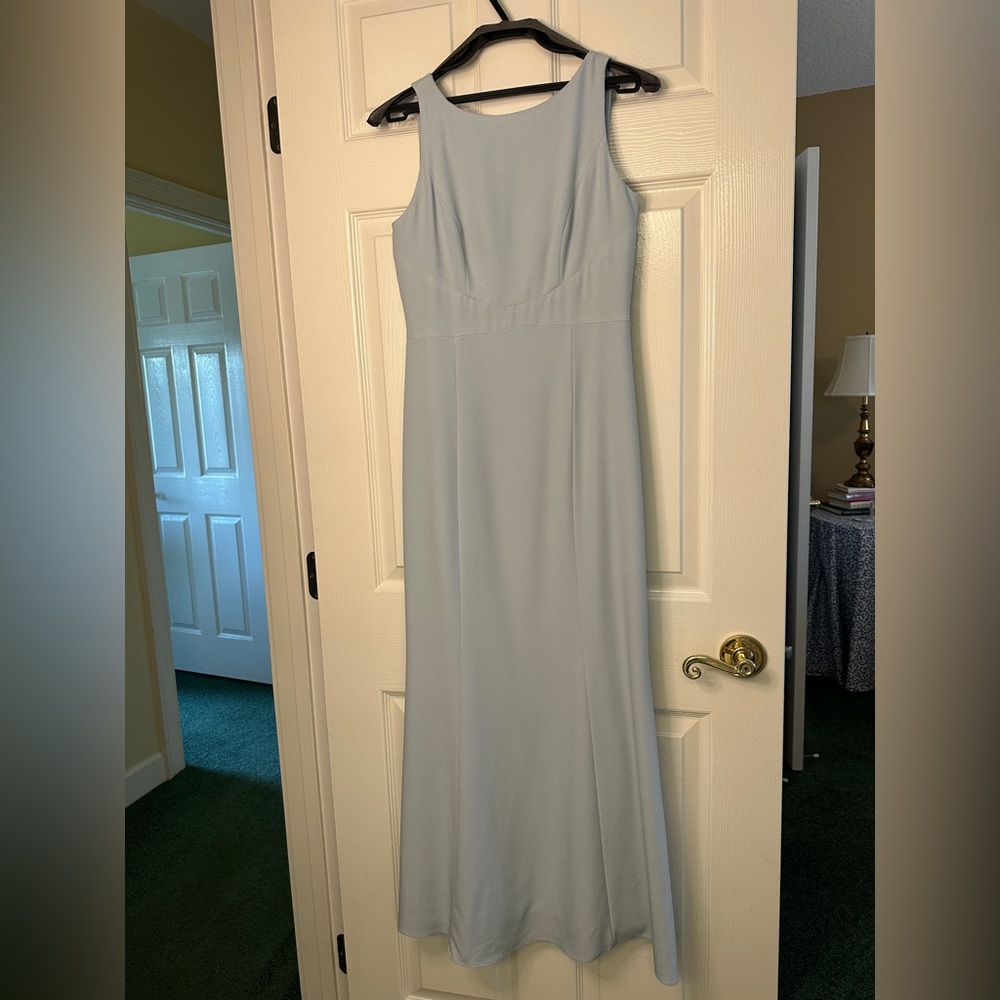 Elegant Sleeveless Blue Maxi Bridesmaids Dress